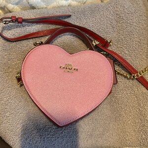 Coach Heart Crossbody In Colorblock